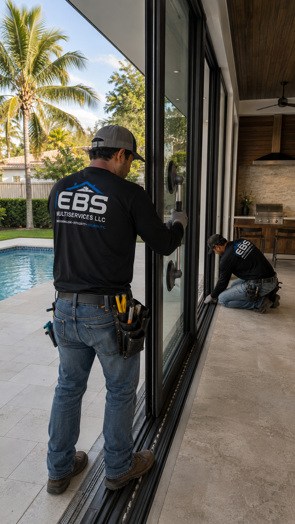 French door installation