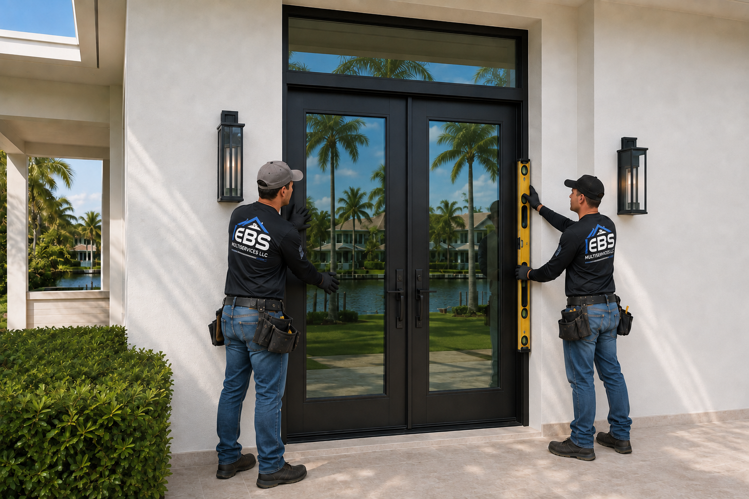 Impact door installation